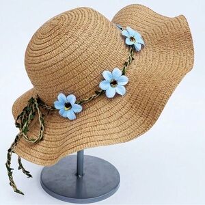 Blue Orchid and Khaki Hat